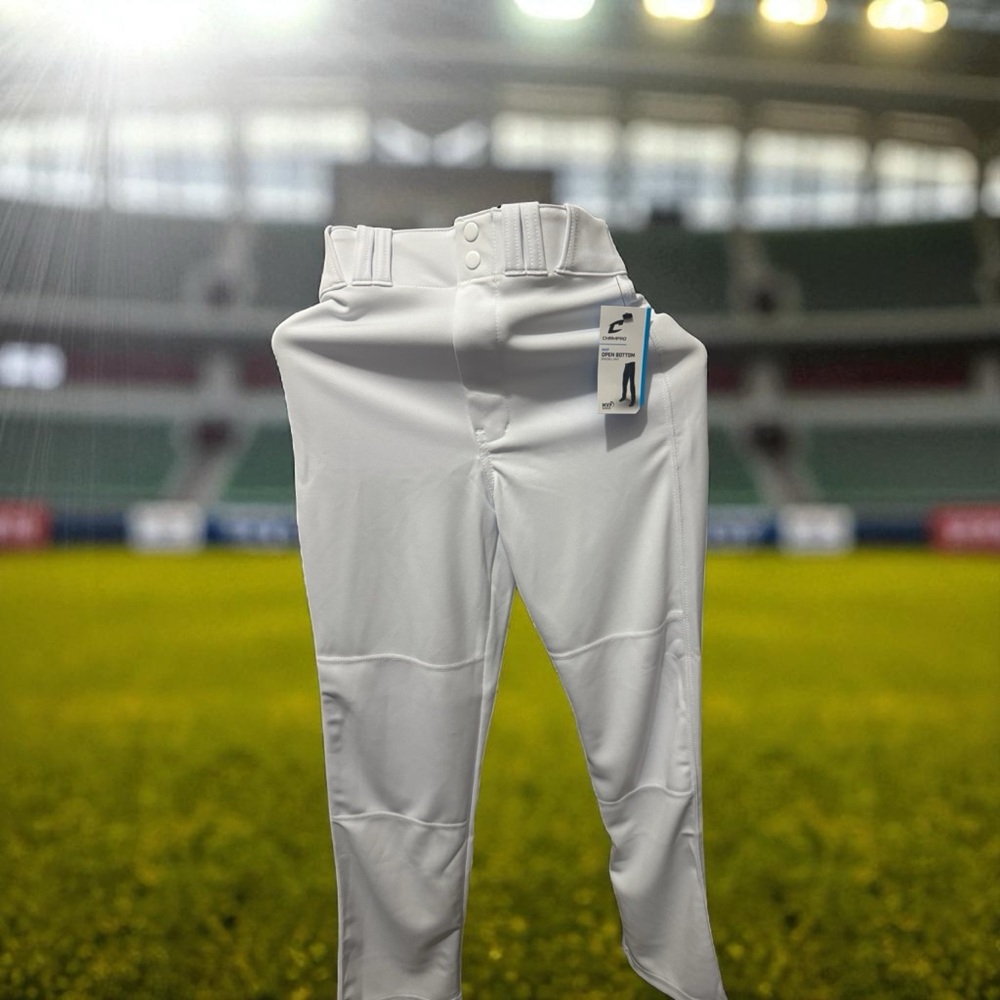 Champro open bottom baseball pants white
